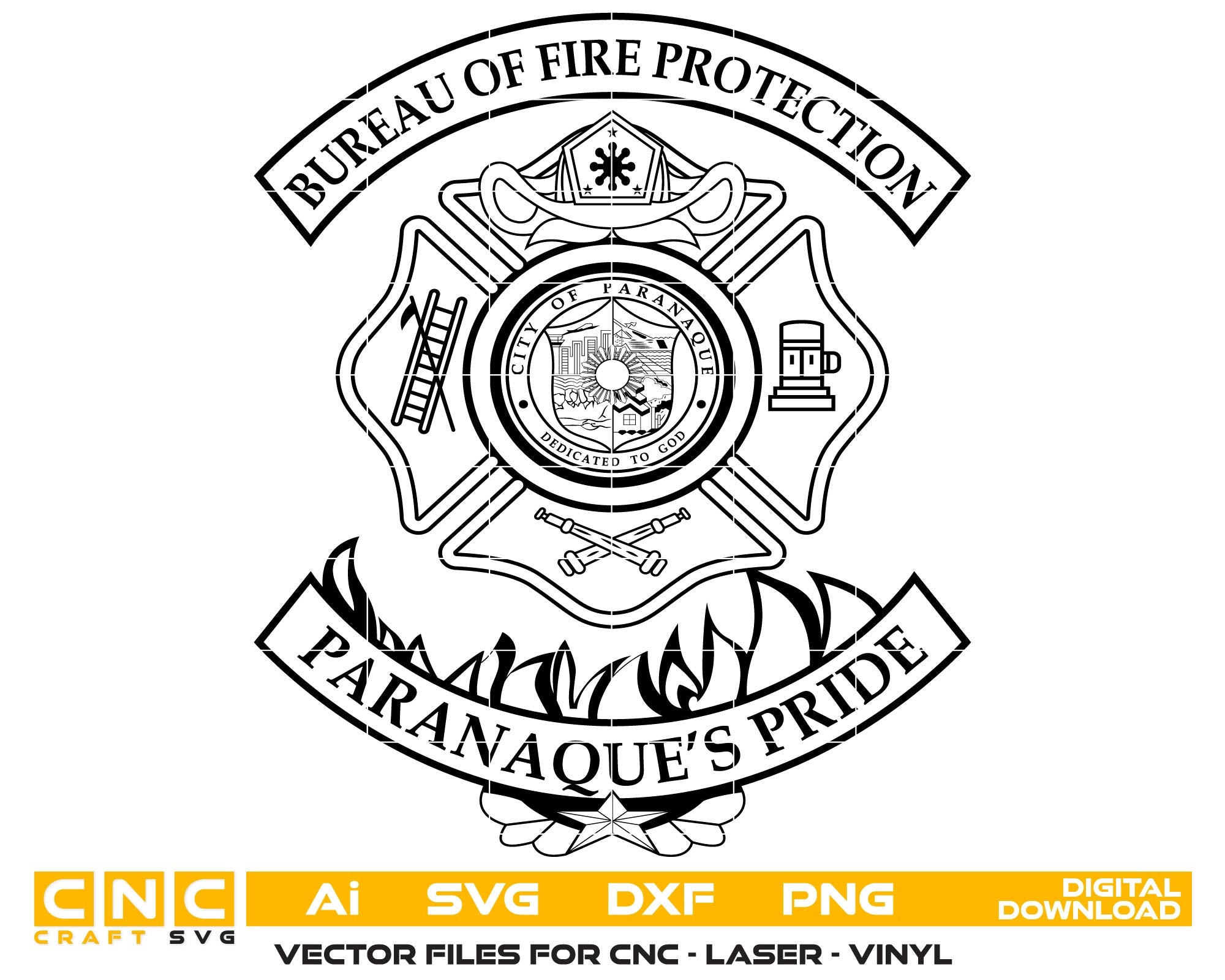 Bureau of Fire Protection Badge Paranaque City, Philippines