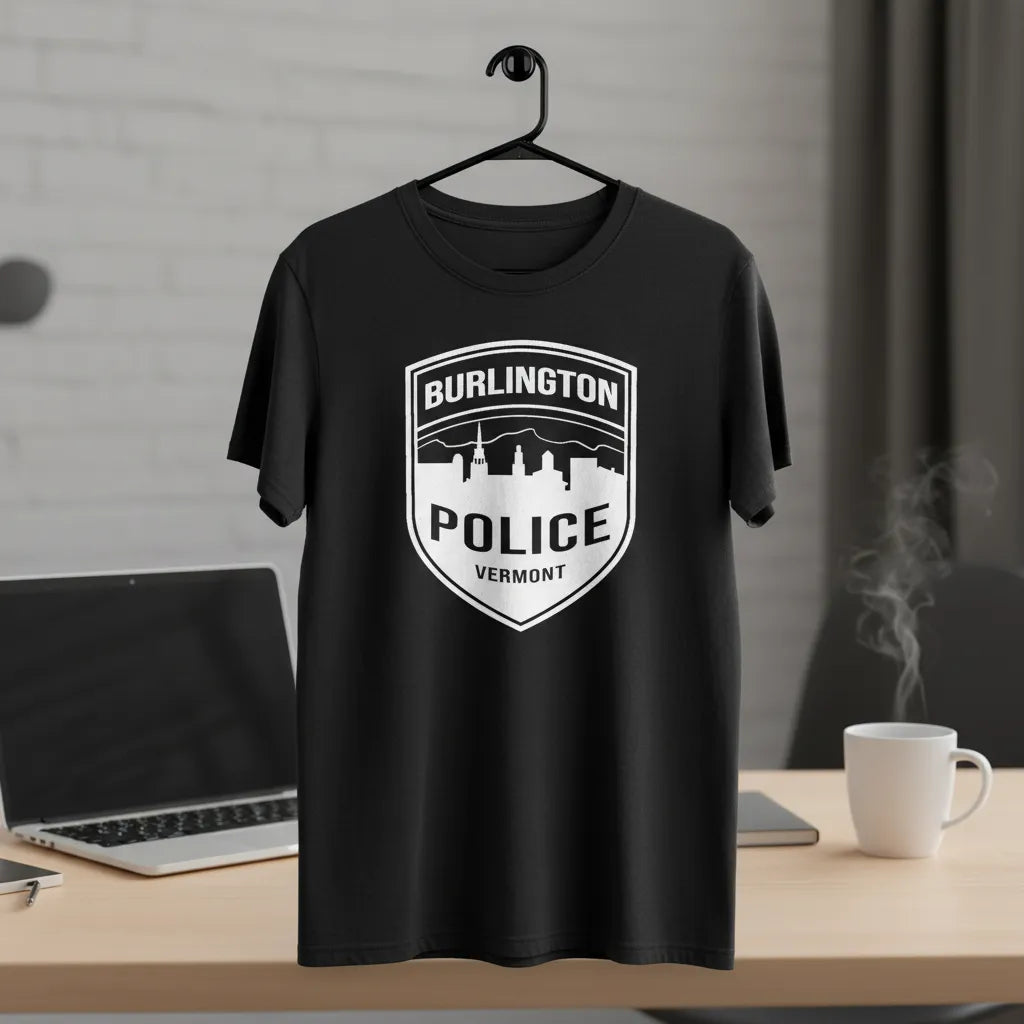 Burlington Police Department Patch SVG

Vermont Law Enforcement Vector Design

City Skyline Shield Engraving File

Burlington VT Police Sign CNC File

Police Uniform Patch Vector for Lasers