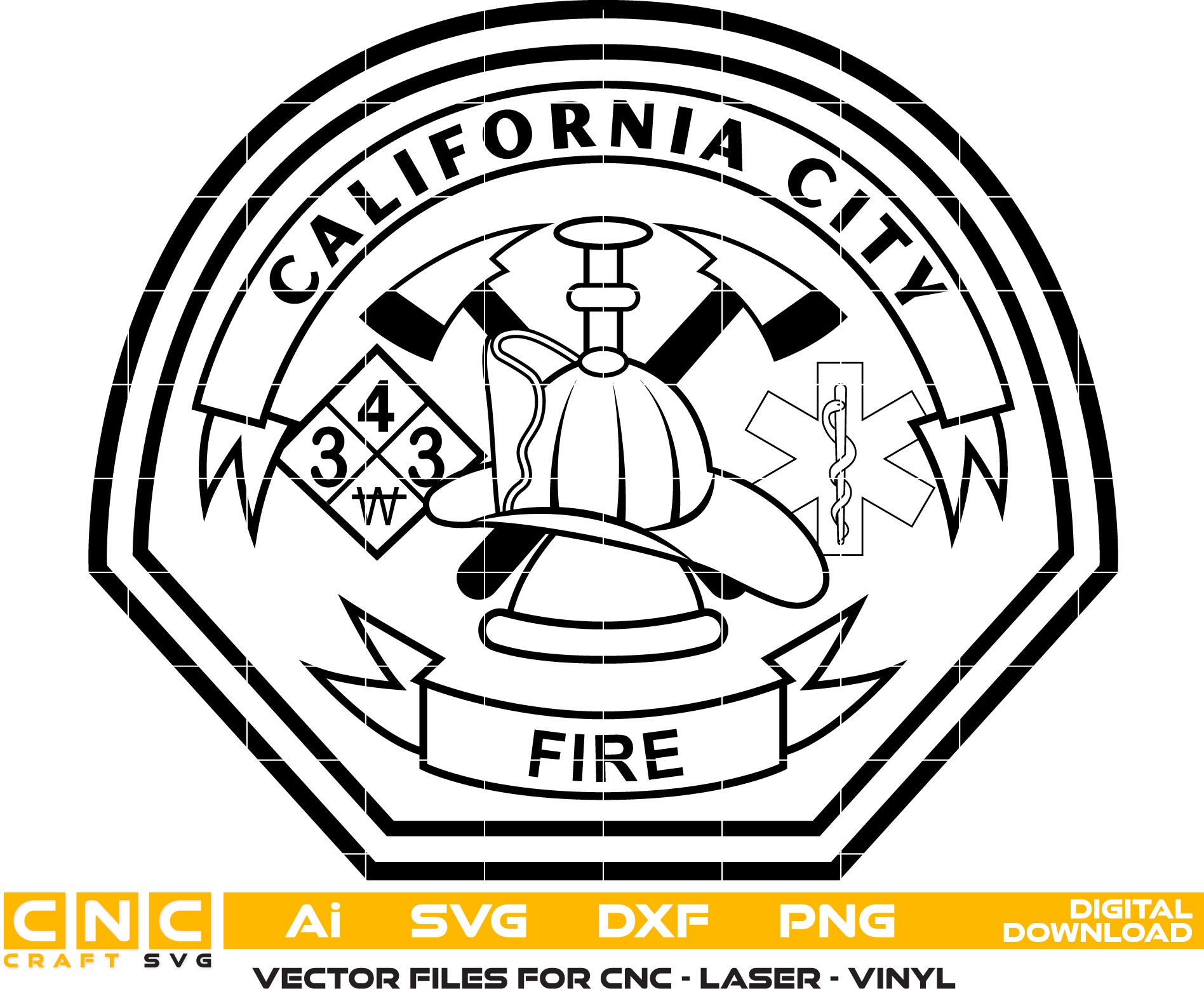 California City Fire Dept. Badge, California City Fire Dept Seal, California Fire Dept. Vector art