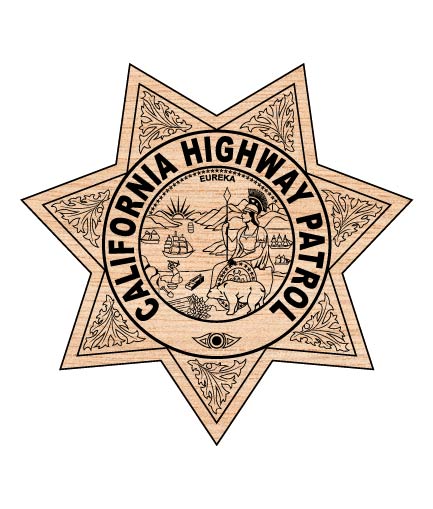 California Highway Patrol Police Badge SVG, CHP Badge Vector, California Police Emblem SVG, CHP Law Enforcement Vector, California Highway Patrol Badge