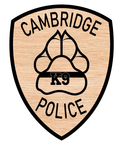 Cambrodge Police K9 Patch SVG, Police K9 Patch Vector, Canine Unit Patch SVG, Law Enforcement K9 Patch, Police Dog Patch Vector