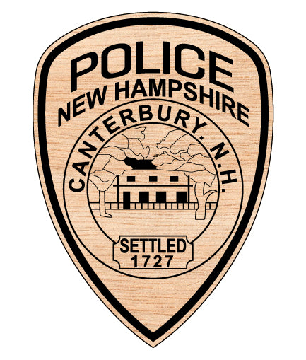 Canterbury Police Department Patch SVG, Canterbury New Hampshire Police Patch Vector, Canterbury NH Police Emblem SVG, New Hampshire Police Patch Vector, Canterbury Police Logo