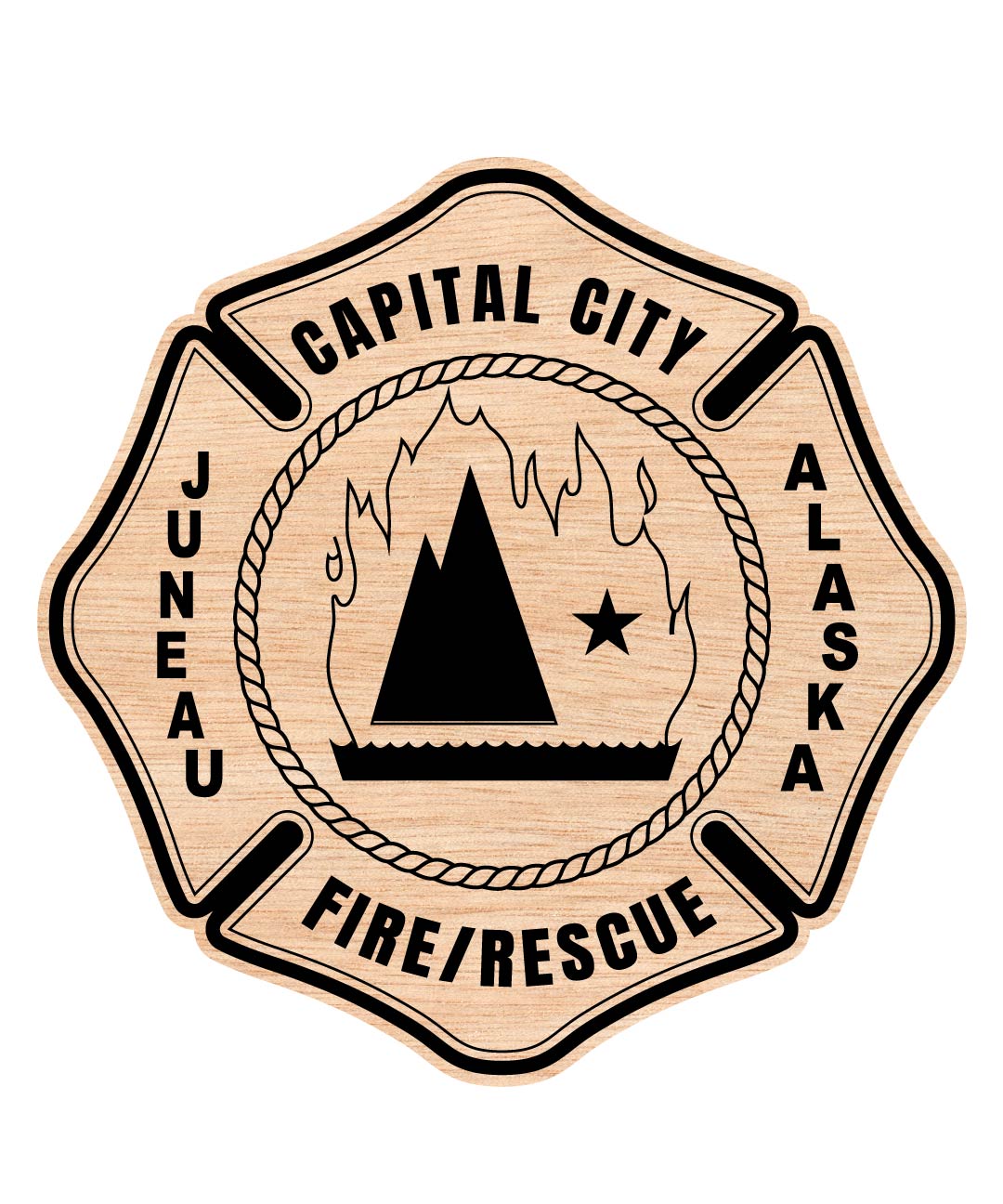 Capital City Fire Rescue Juneau Alaska Badge,Fire Rescue Juneau Alaska Patch,  Fire Department Badge,  Fire Department Badge Svg