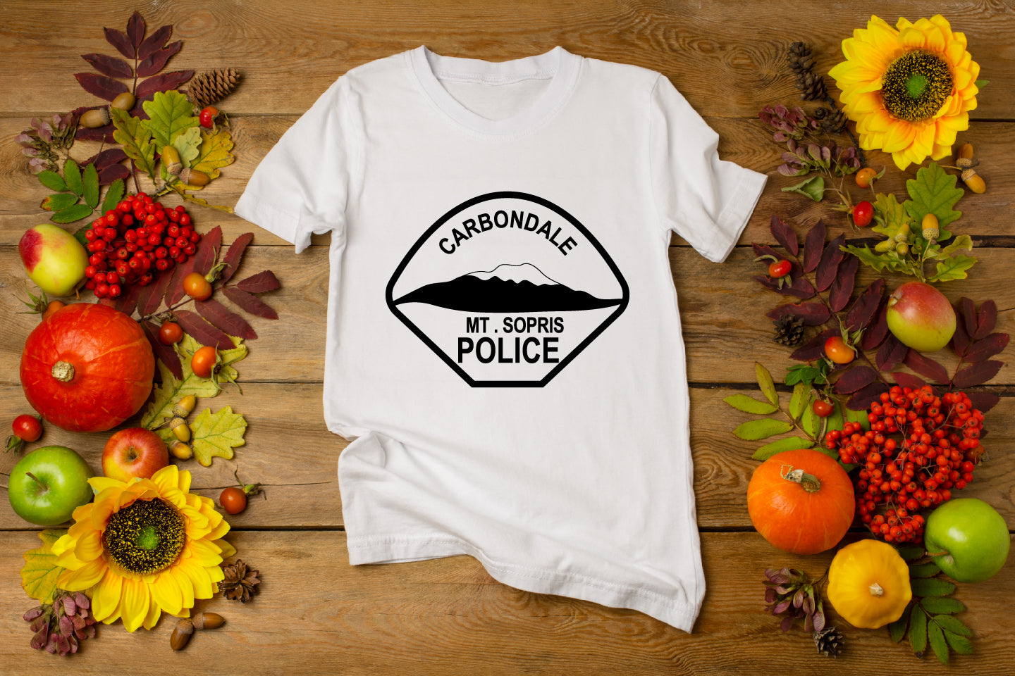 Carbondale Mt. Sopris Police Badge SVG | Law Enforcement Vector for CNC, Laser & Craft Projects