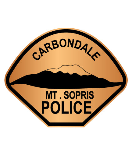 Carbondale Mt. Sopris Police Badge SVG | Law Enforcement Vector for CNC, Laser & Craft Projects