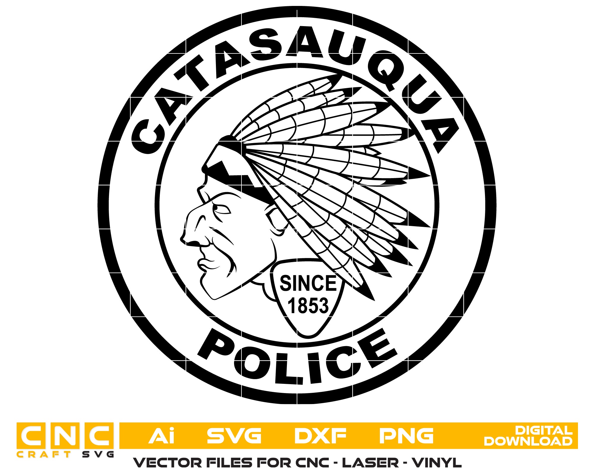 Catasauqua Police Department Patch SVG, Pennsylvania Police Patch Vector, Catasauqua Law Enforcement Emblem, Police Shield SVG Design, Catasauqua PD Patch