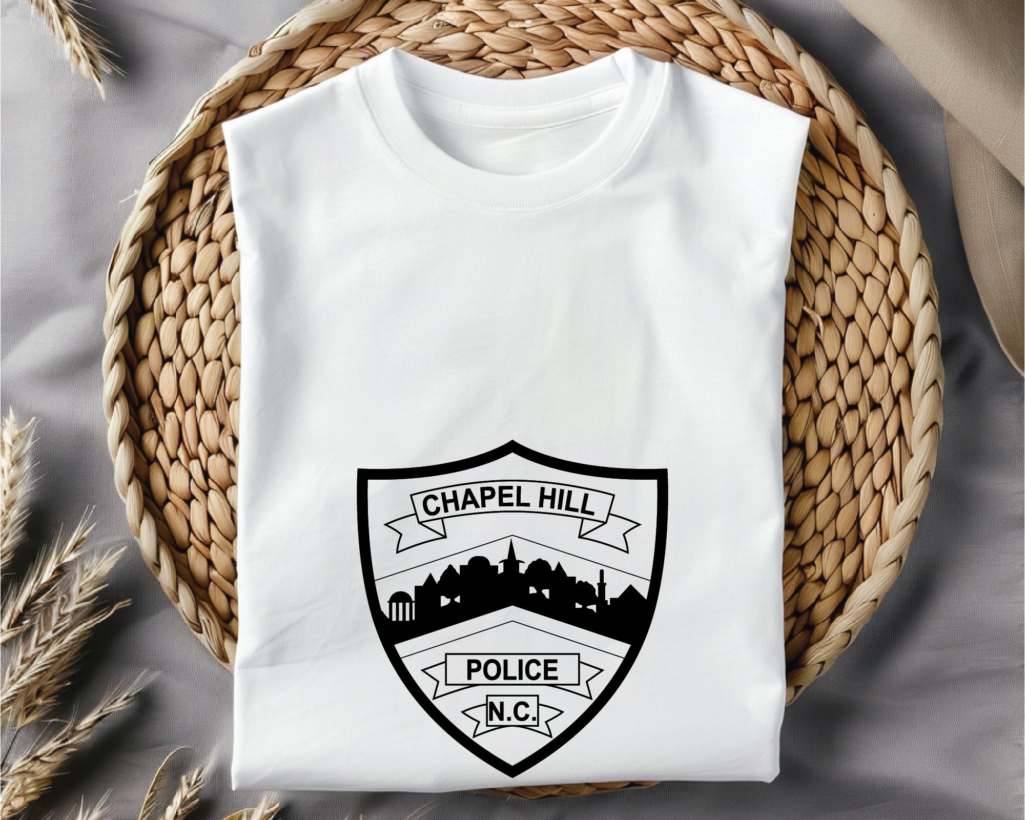 Chapel Hill Police Patch SVG, North Carolina Police Vector, Chapel Hill Police Logo, Law Enforcement Patch SVG, Police Badge Vector, NC Police Design