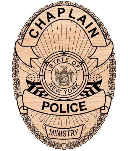 Chaplain Police Department Badge New York SVG, Chaplain Police Emblem NY Vector, New York Chaplain Badge SVG, Chaplain Law Enforcement Badge NY, Police Chaplain Badge Vector