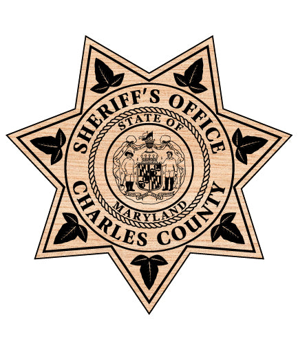 Charles County Sheriff’s Office Badge SVG, Maryland Sheriff Badge Vector, Charles County Law Enforcement Badge, Sheriff’s Office Badge SVG, Police Badge Vector