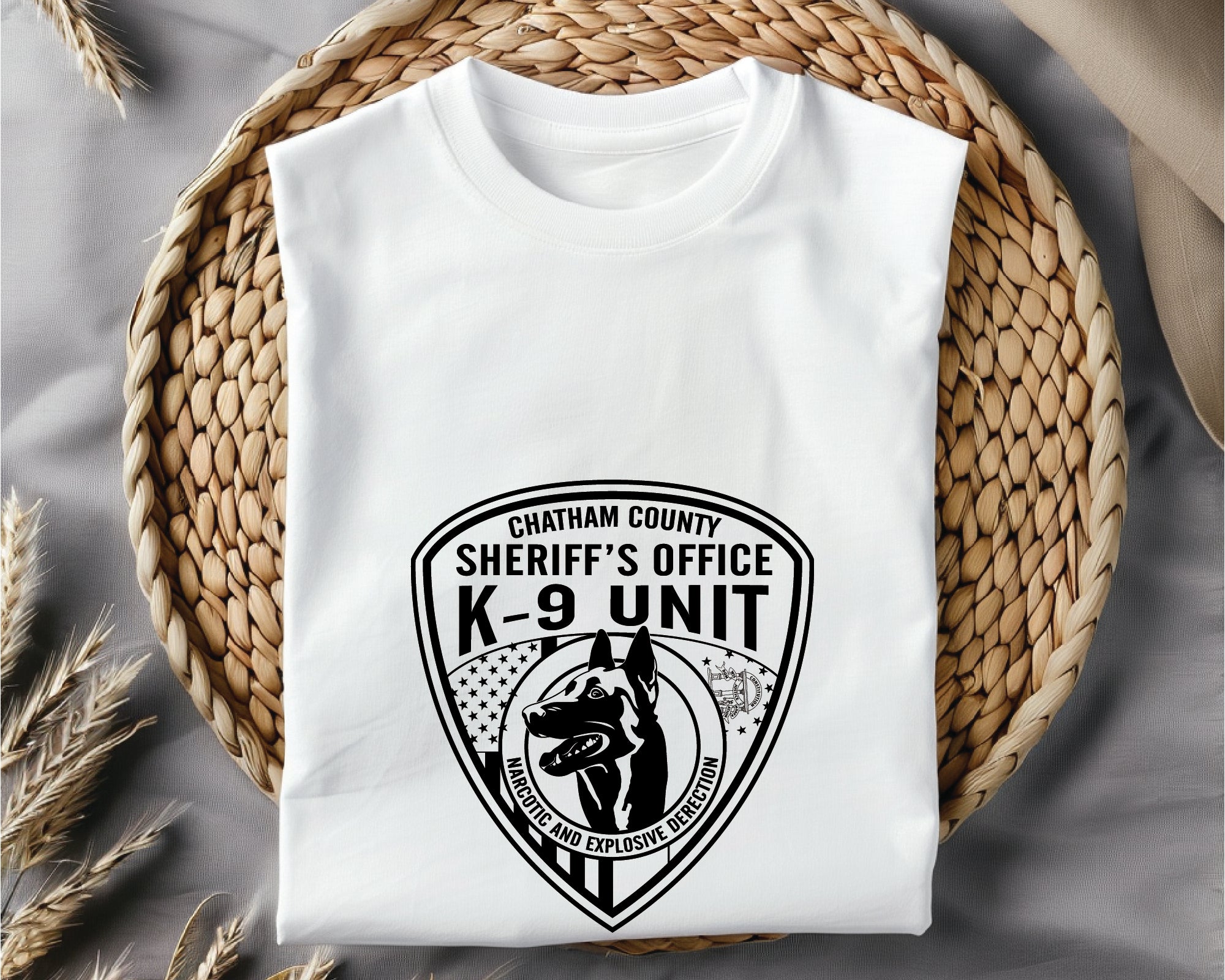 Chatham County Sheriff’s K-9 Unit Logo SVG, Georgia K9 Police Vector, Chatham County Law Enforcement Logo, Police Dog Unit SVG, K-9 Handler Badge Design