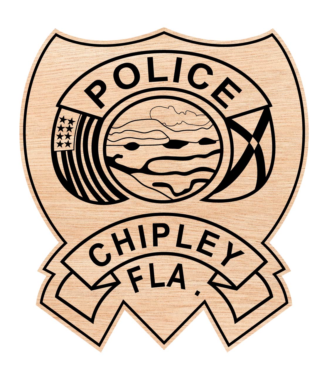 Chipley Police Patch Florida, Chipley Police Department Badge, Police Badge