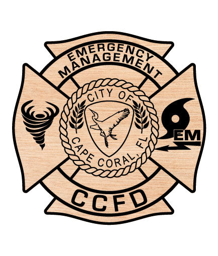 Cape Coral Emergency Management Fire Dept Badge