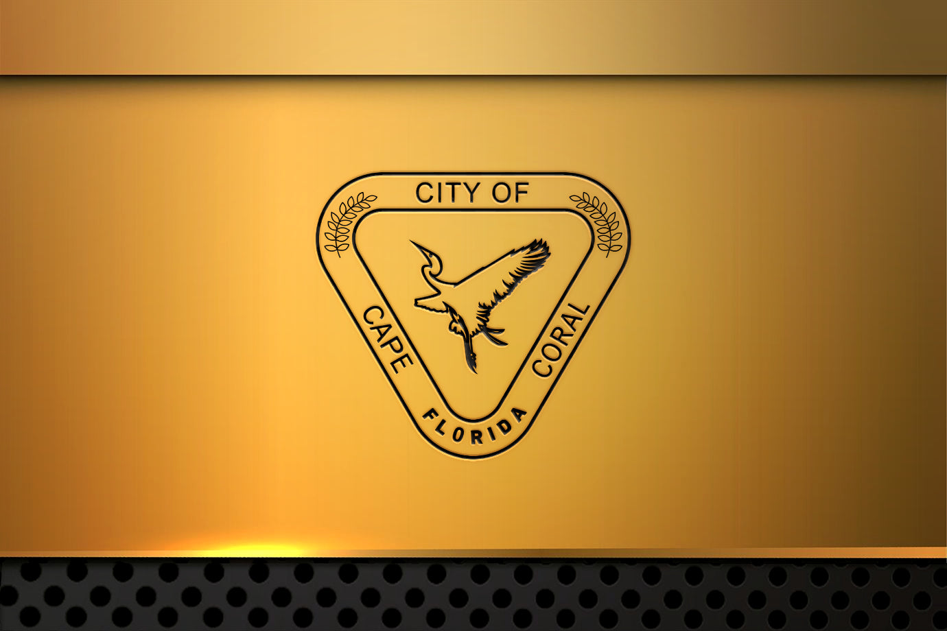City Of Cape Coral Flag Logo Florida