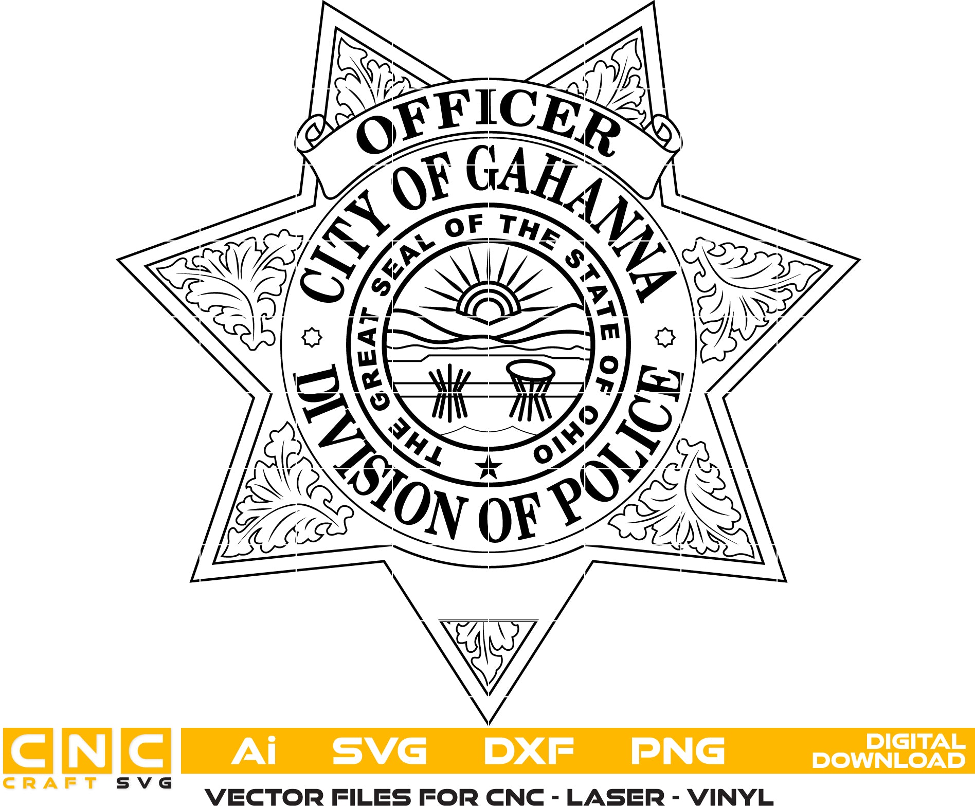 City Of Gahanna Police Officer Badge