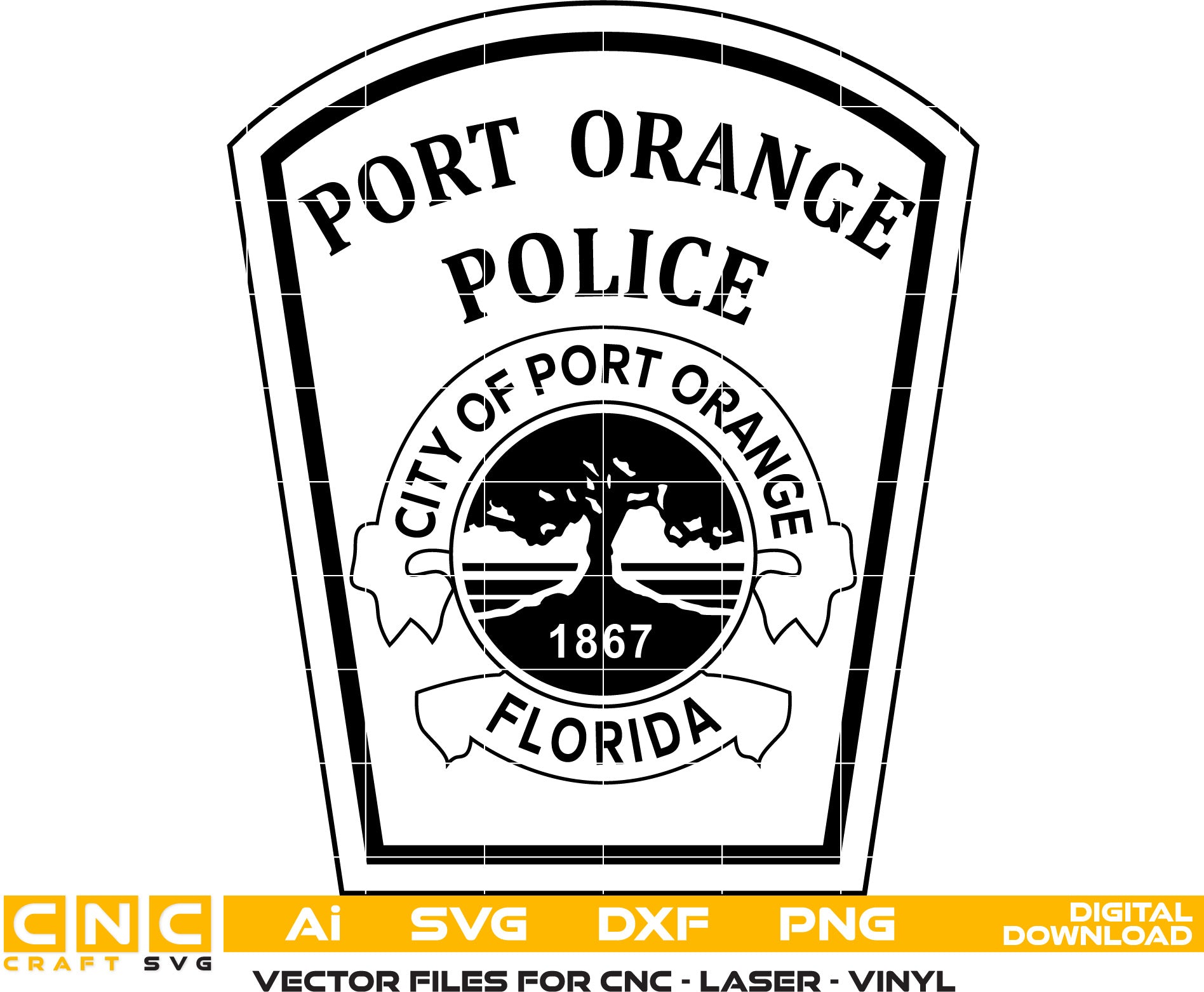 City Of Port Orange Florida Port Orange Police Department Badge