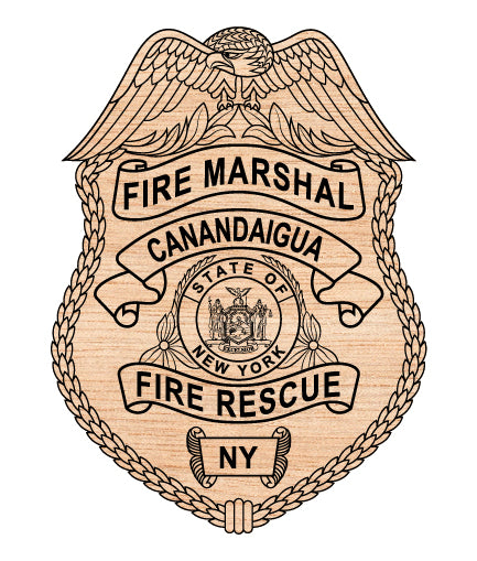 City Of Canandaigua Fire Marshal Badge SVG, Canandaigua New York Fire Marshal Vector, Canandaigua Fire Dept SVG Emblem, New York Fire Service Badge Logo SVG, #support