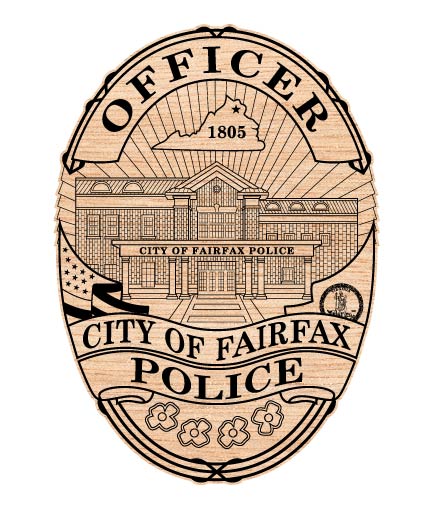 City Of Fairfax Police Officer Badge SVG, Fairfax Police Badge Vector, Fairfax Virginia Law Enforcement SVG, Fairfax Police Emblem Vector, Fairfax VA Police Officer Badge