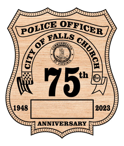 City Of Falls Church Police Officer Badge SVG, Falls Church Police Badge Vector, Falls Church Police SVG Emblem, Virginia Law Enforcement Badge Logo SVG, #support