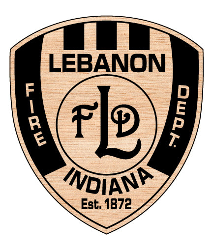 City Of Lebanon Fire Department Patch SVG, Lebanon Fire Department Patch Vector, Fire Department Badge SVG, Law Enforcement Style Patch, Firefighter Patch Vector