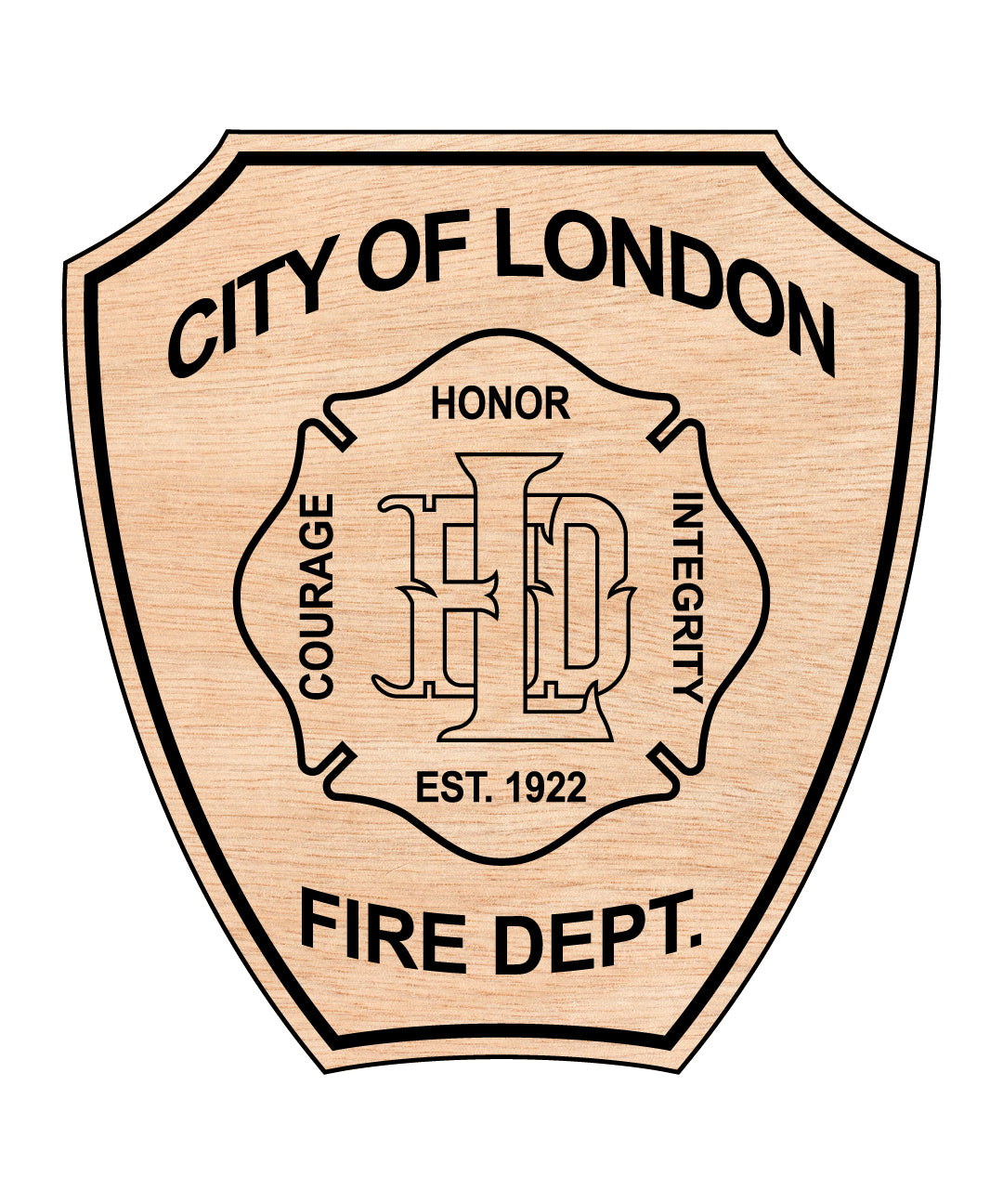 City Of London Fire Department Patch SVG, London Fire Department Patch Vector, Fire Department Badge SVG, Law Enforcement Style Patch, Firefighter Patch Vector
