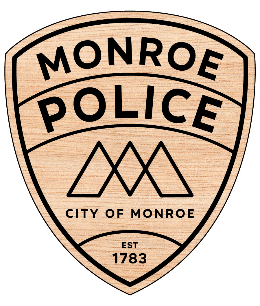 City Of Monroe Police Department Patch SVG, Monroe Police Patch Vector, Police Department Badge SVG, Law Enforcement Badge Vector, City Police Patch SVG