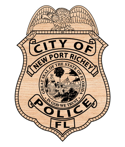 City Of New Port Richey Police Department Badge SVG, New Port Richey Florida Police Badge Vector, New Port Richey Police SVG Emblem, Florida Law Enforcement Badge Logo SVG, #support