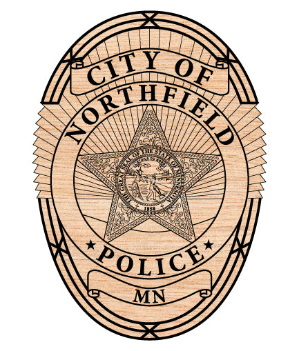 City Of Northfield Police Badge SVG, Northfield Minnesota Police Badge Vector, Northfield Police SVG Emblem, Minnesota Law Enforcement Badge Logo SVG, #support