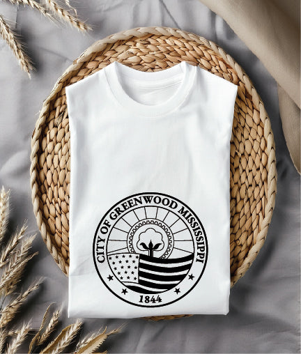 City Seal of Greenwood Mississippi SVG, Greenwood MS Seal Vector, Greenwood Municipal Emblem, Mississippi City Seal SVG, City Government Seal Vector File