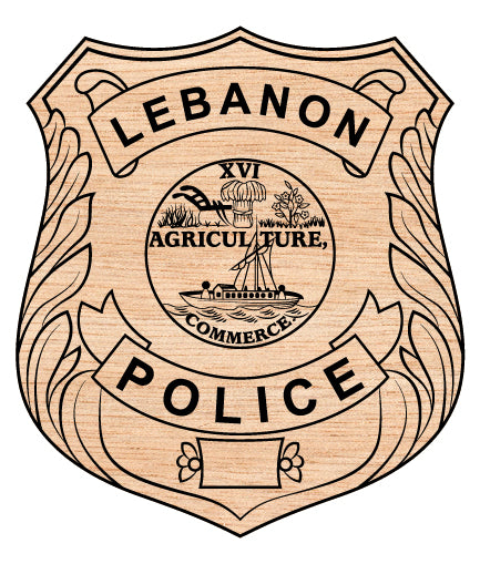 City of Lebanon Police Department Badge SVG, Lebanon Police Badge Vector, Law Enforcement Badge SVG, Police Department Badge, City Police Badge Vector