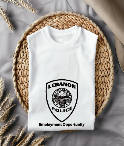 City of Lebanon Police Patch SVG, Ohio Police Patch Vector, Lebanon Police Emblem, Police Patch SVG, Law Enforcement Patch Vector File