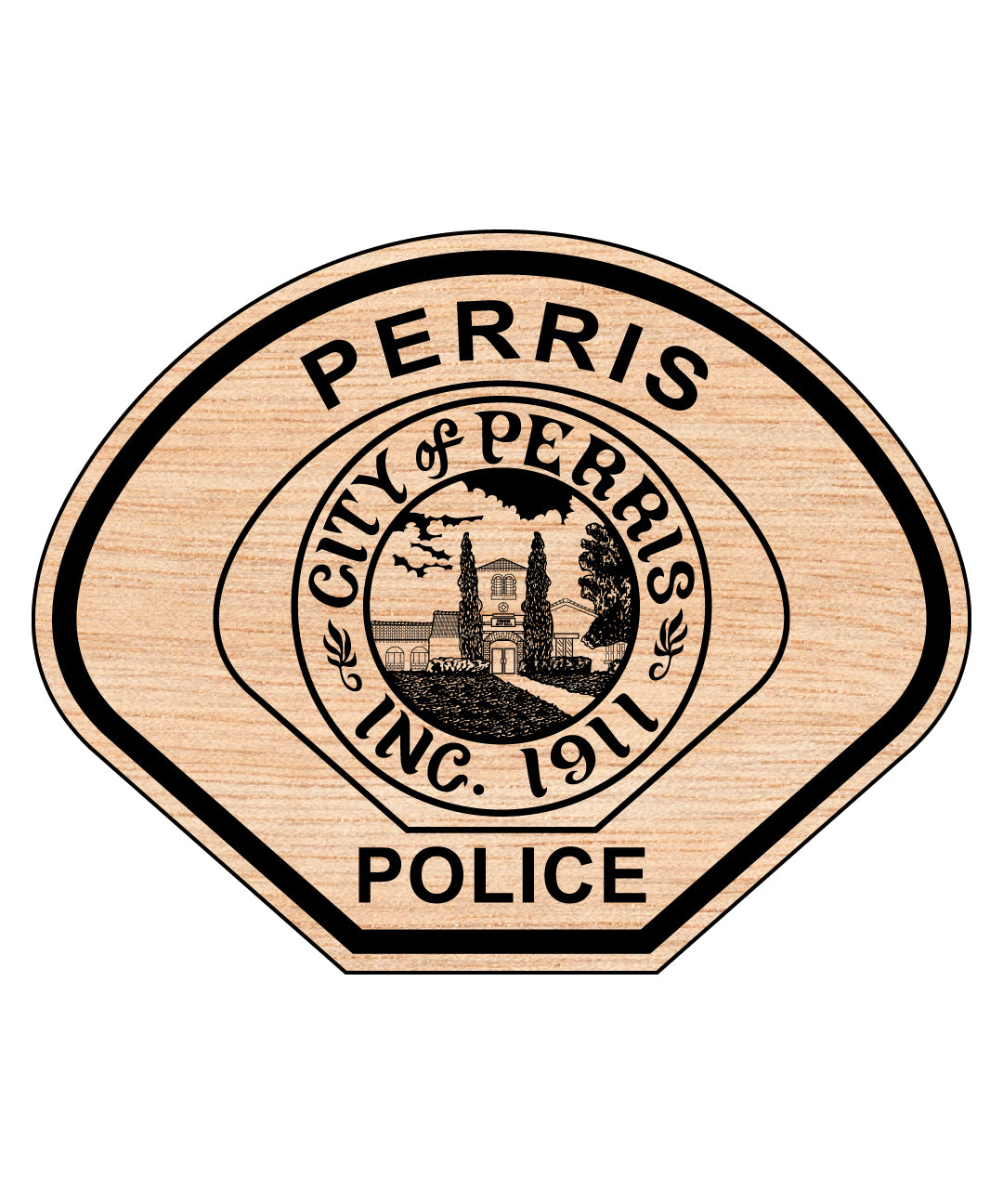 City of Perris Police Patch SVG, Perris CA Police Patch Vector, California Law Enforcement Patch SVG, Police Department Emblem Design, Perris PD Patch