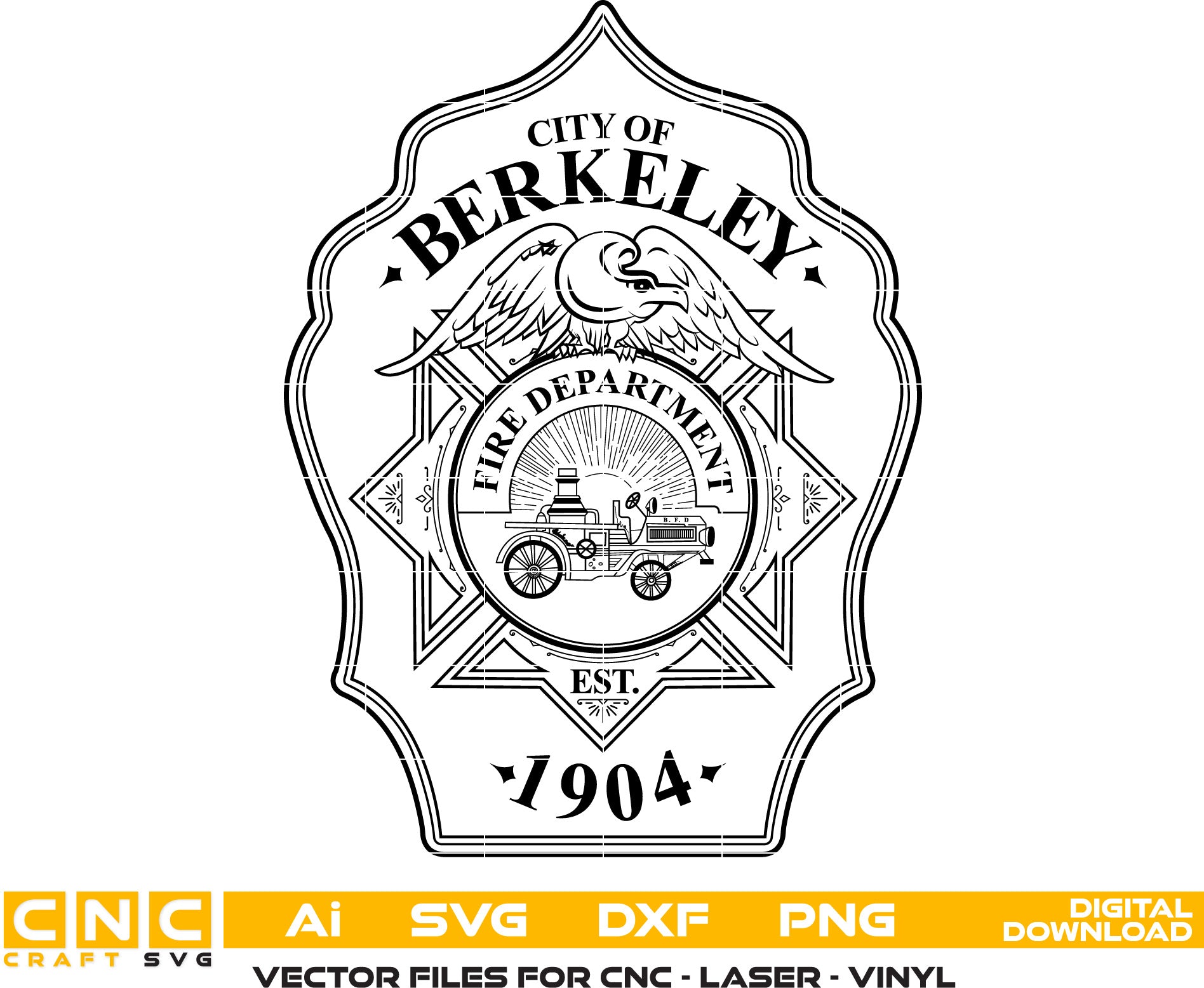 City of Berkeley Fire Department Badge