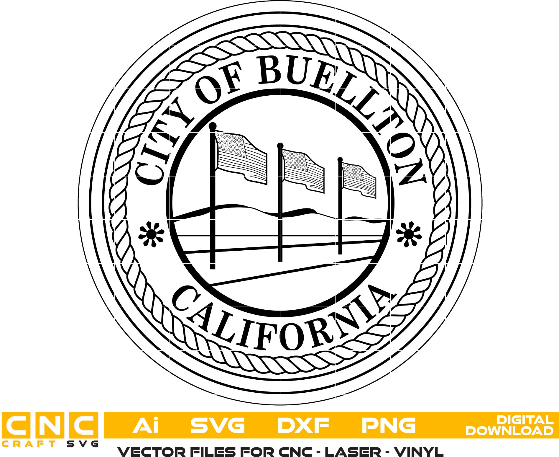 City of Buellton California Seal, City of Buellton Seal, California Seal, Buellton Vector art