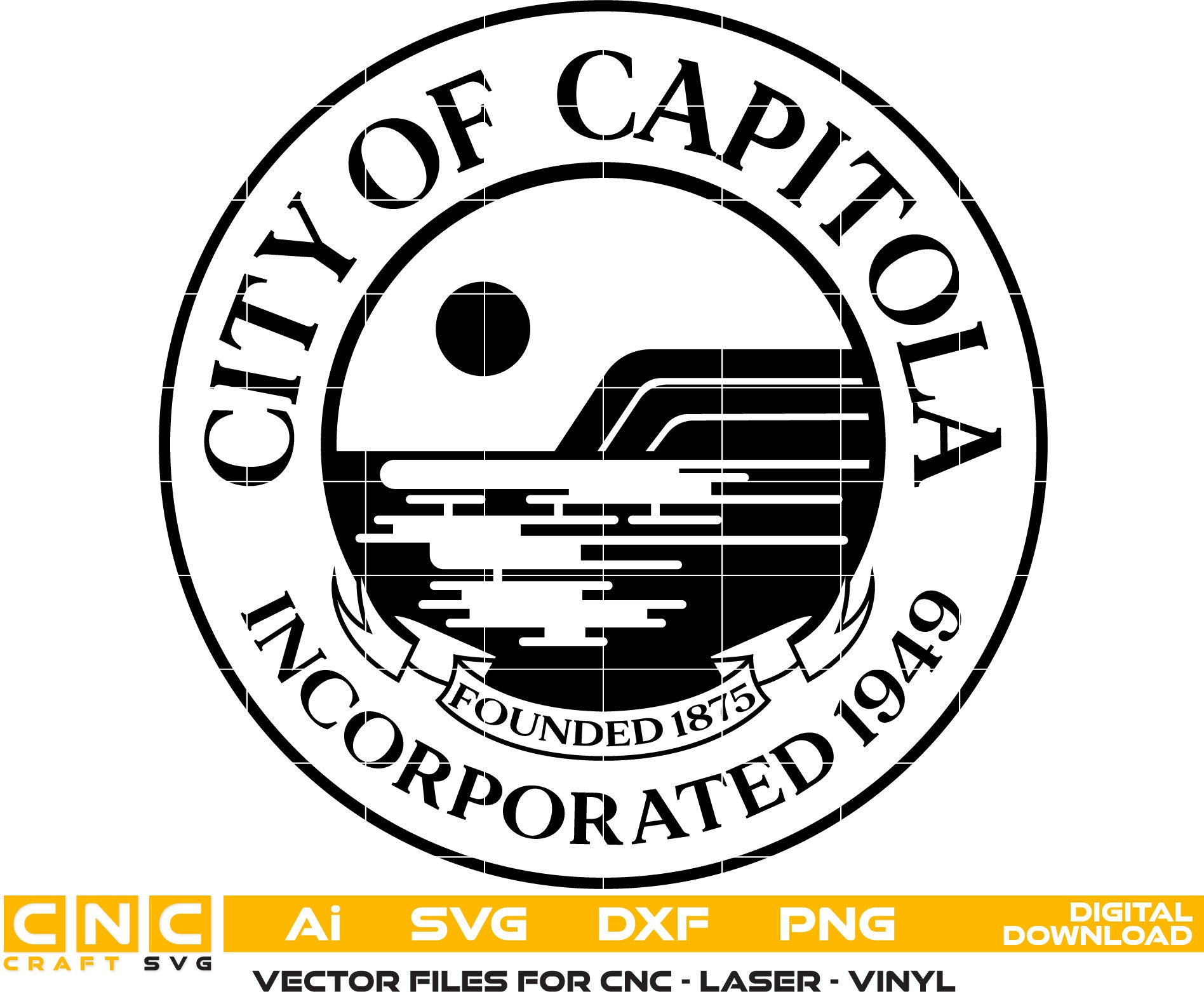 City of Capitola Seal, City of Capitola logo, City of Capitola vector art