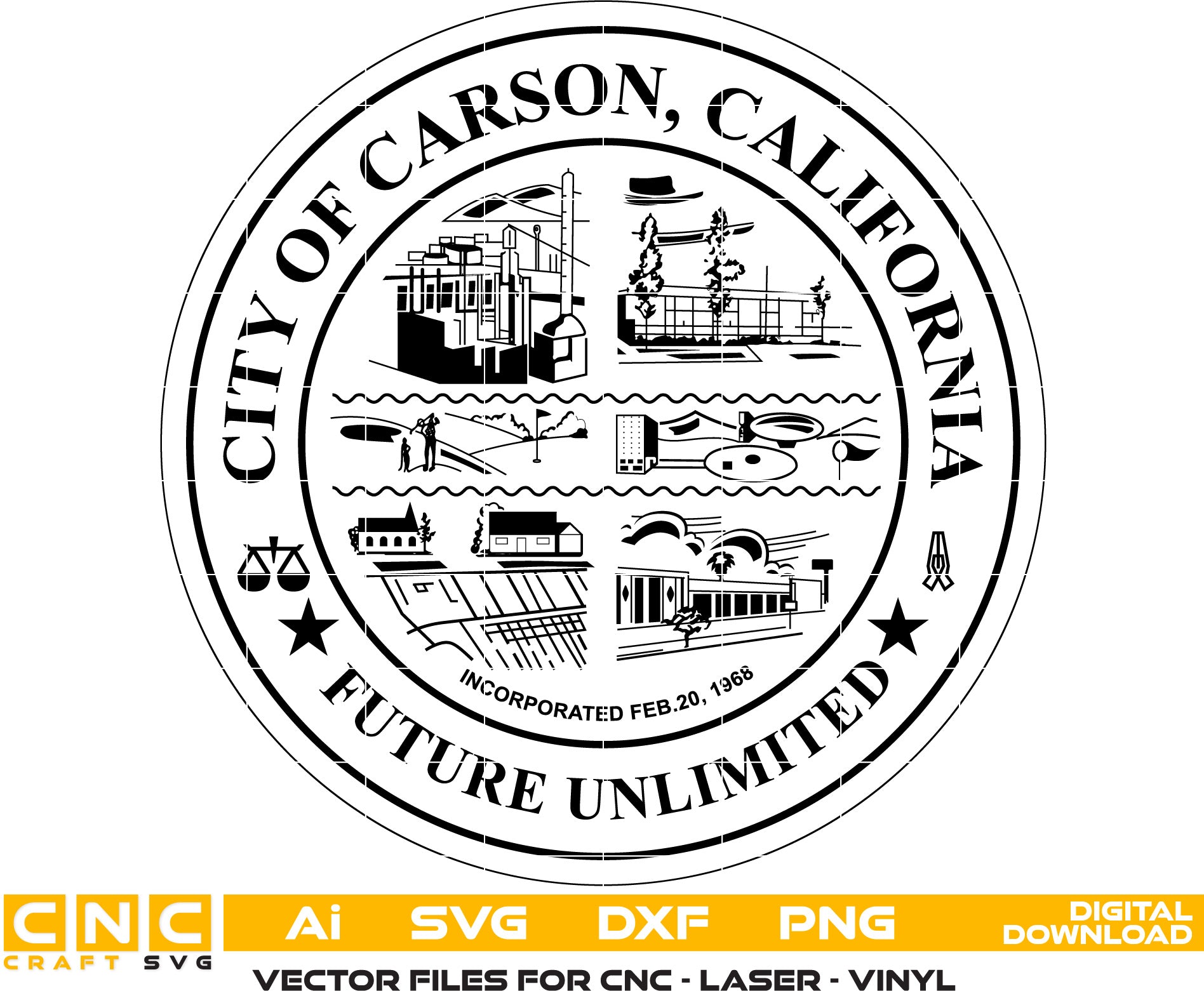 City of Carson, California Seal,