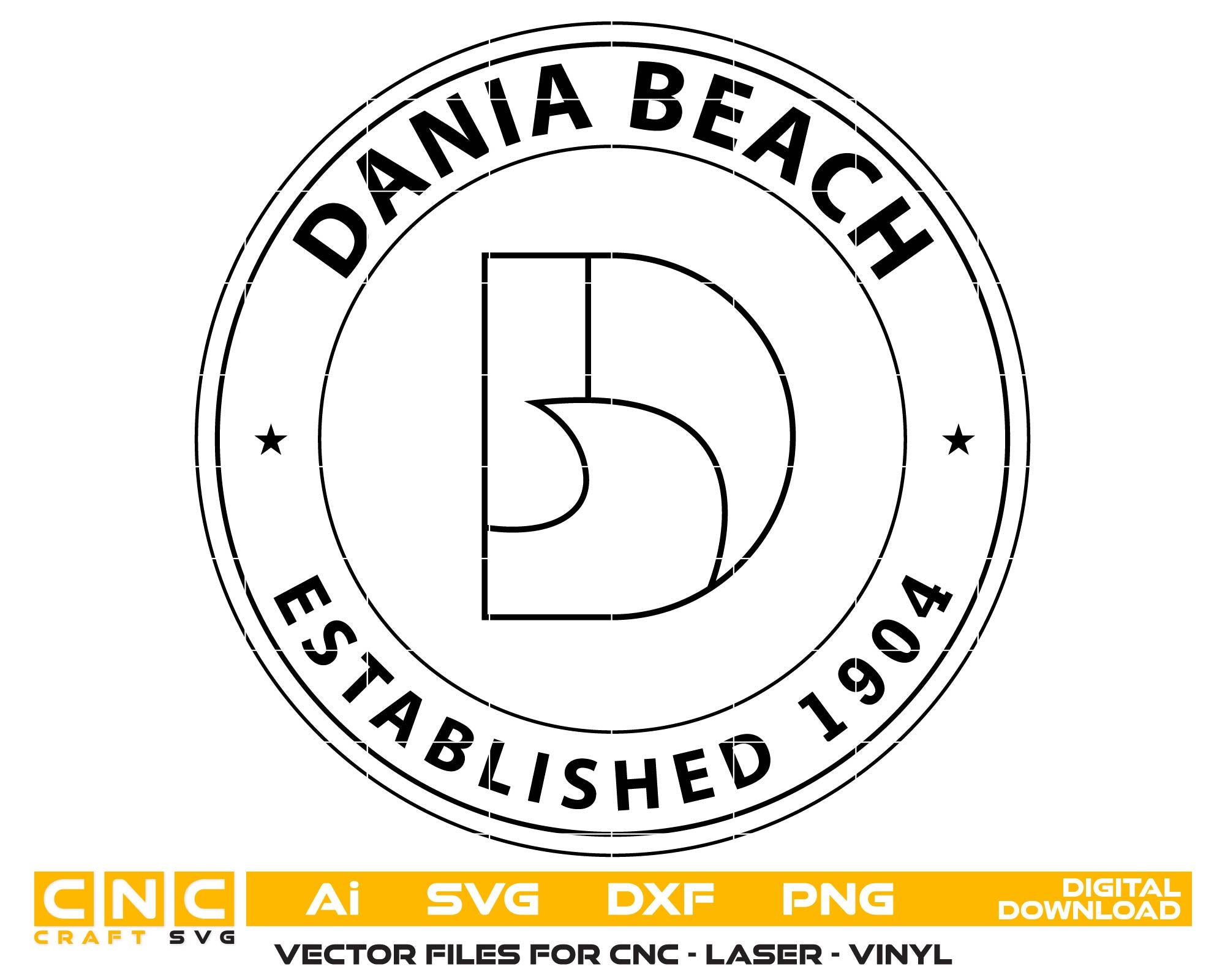 City of Dania Beach Logo, Florida