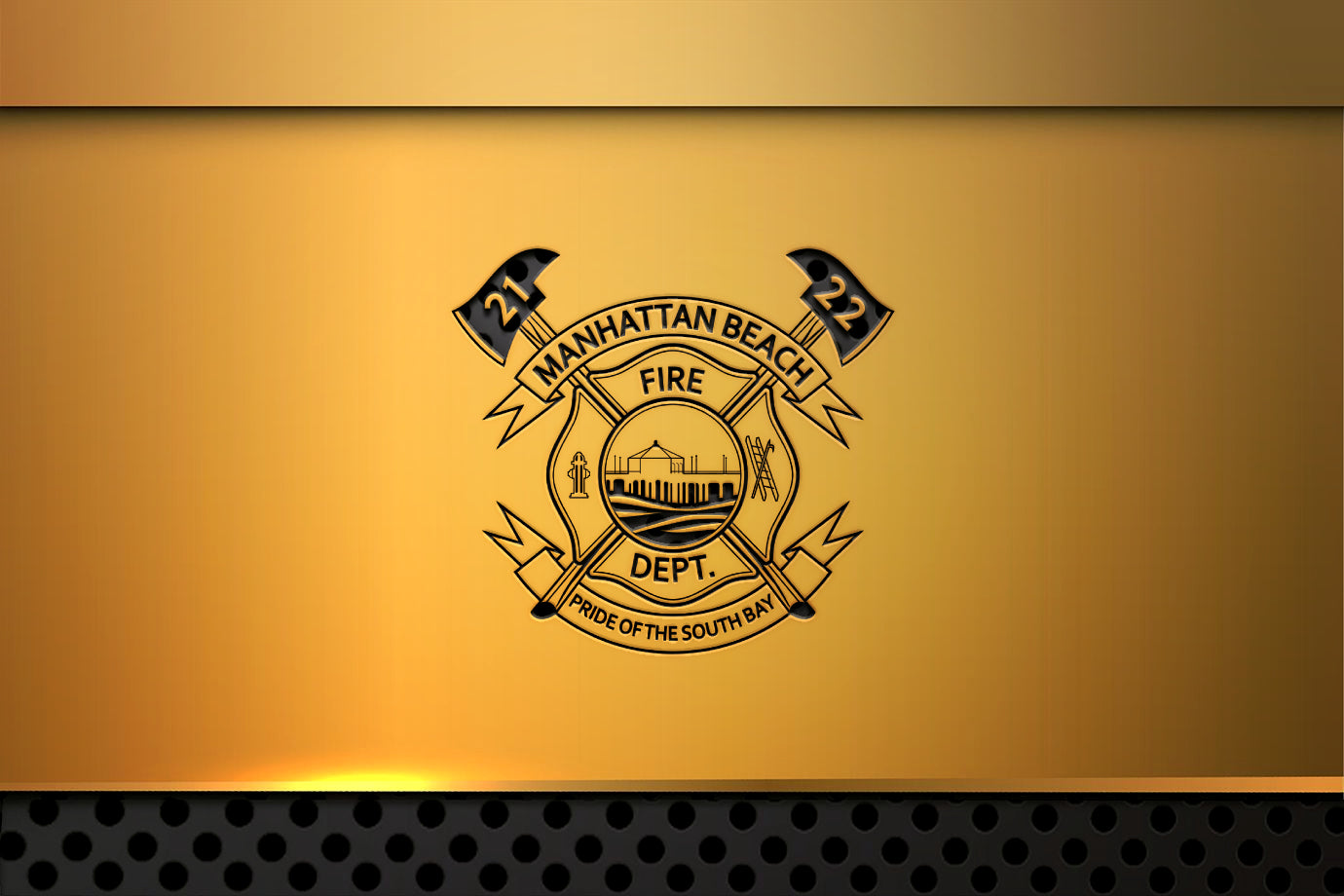 City of Manhattan Beach Fire Dept. Emblem, California