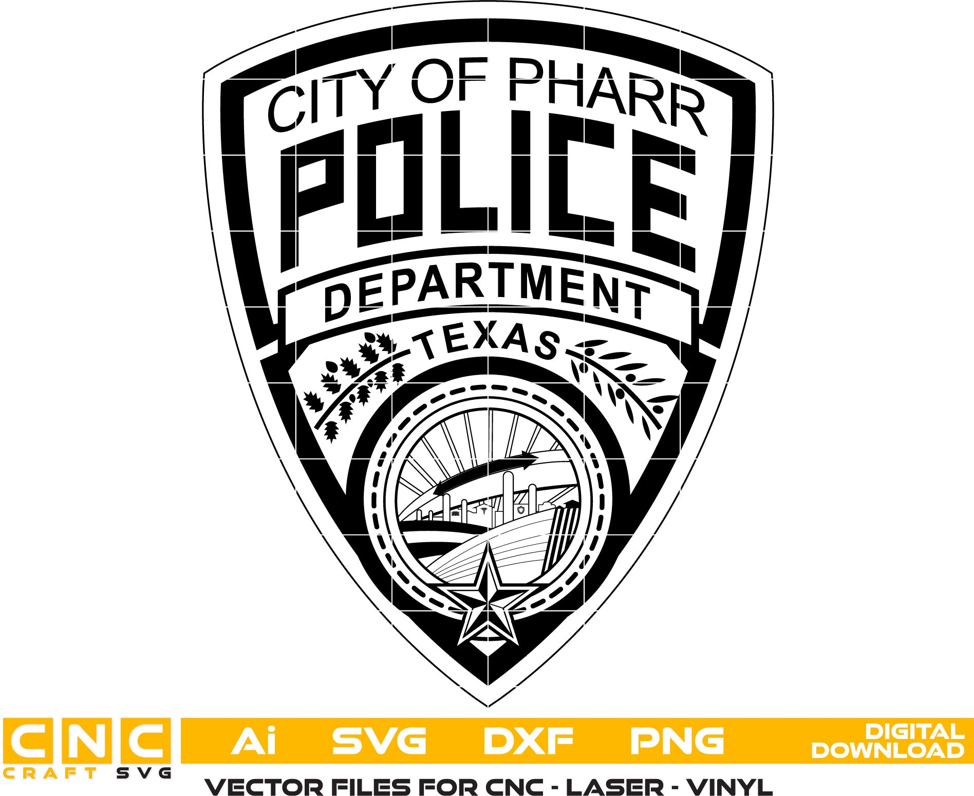 City of Pharr Police Badge