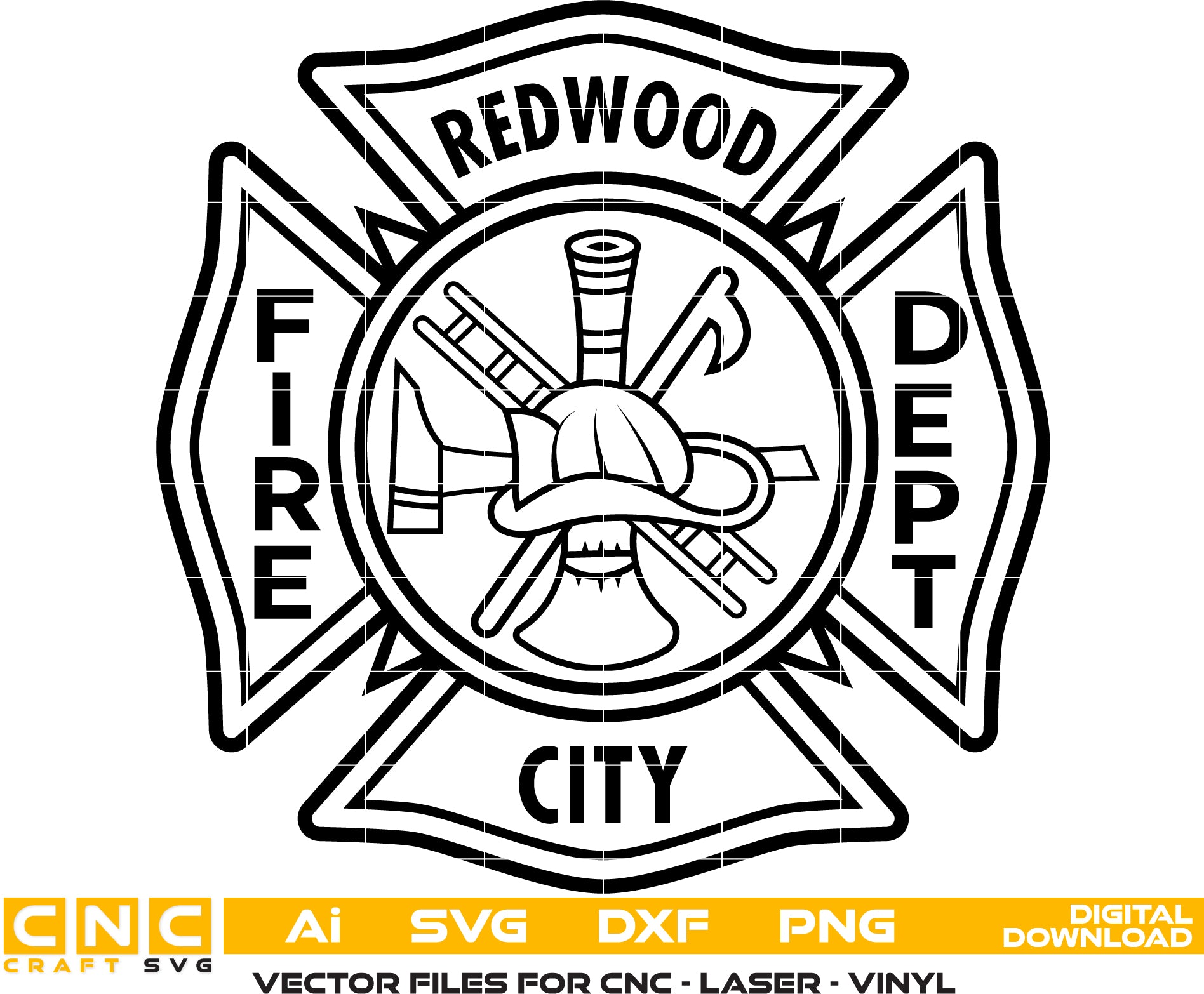 City of Redwood Fire Dept Badge