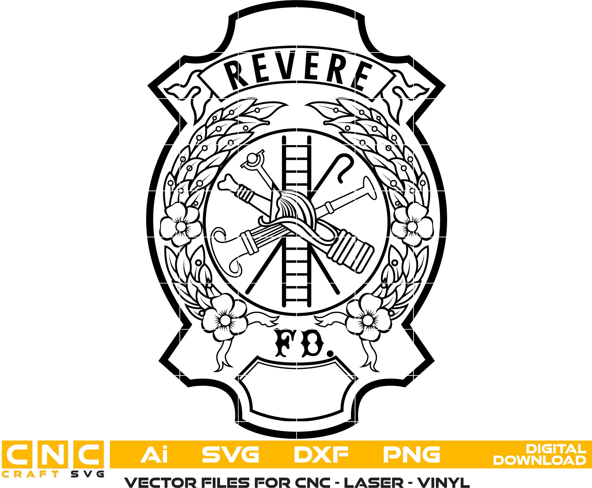 City of Revere Fire Department Badge