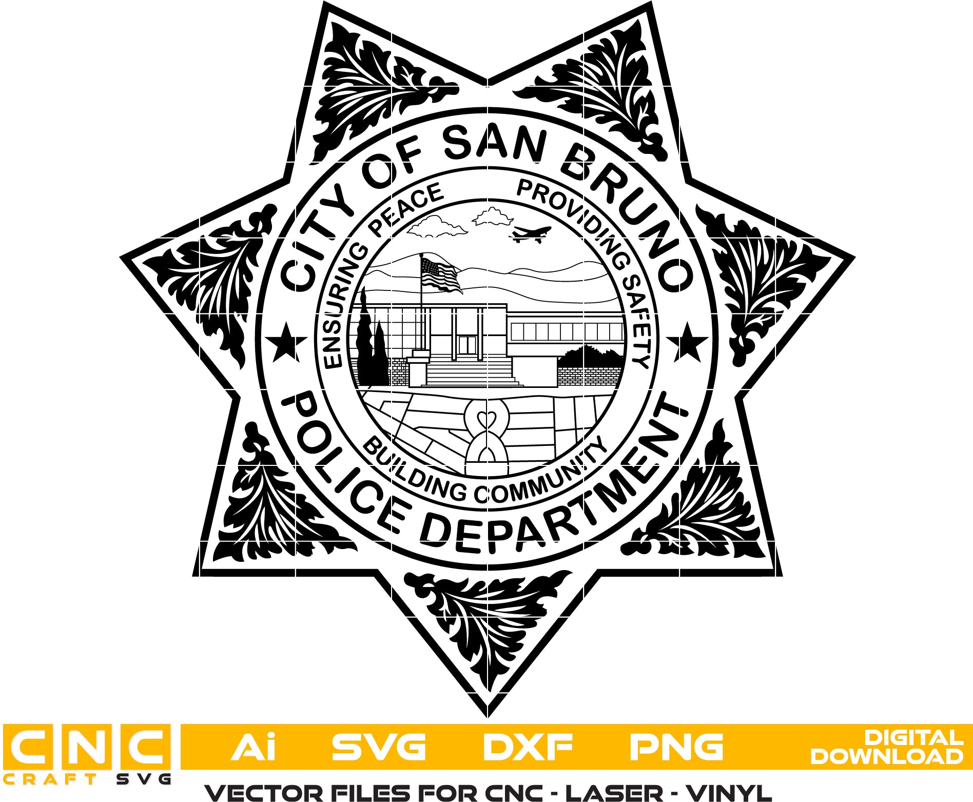 City of San Bruno Police Badge