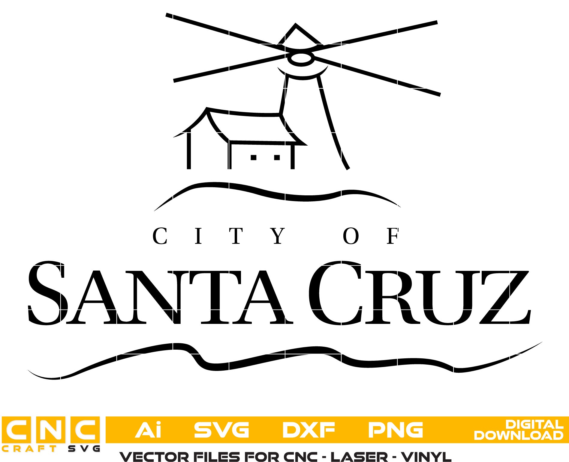 City of Santa Cruz seal, City of Santa Cruz logo, City of Santa Cruz Vector art