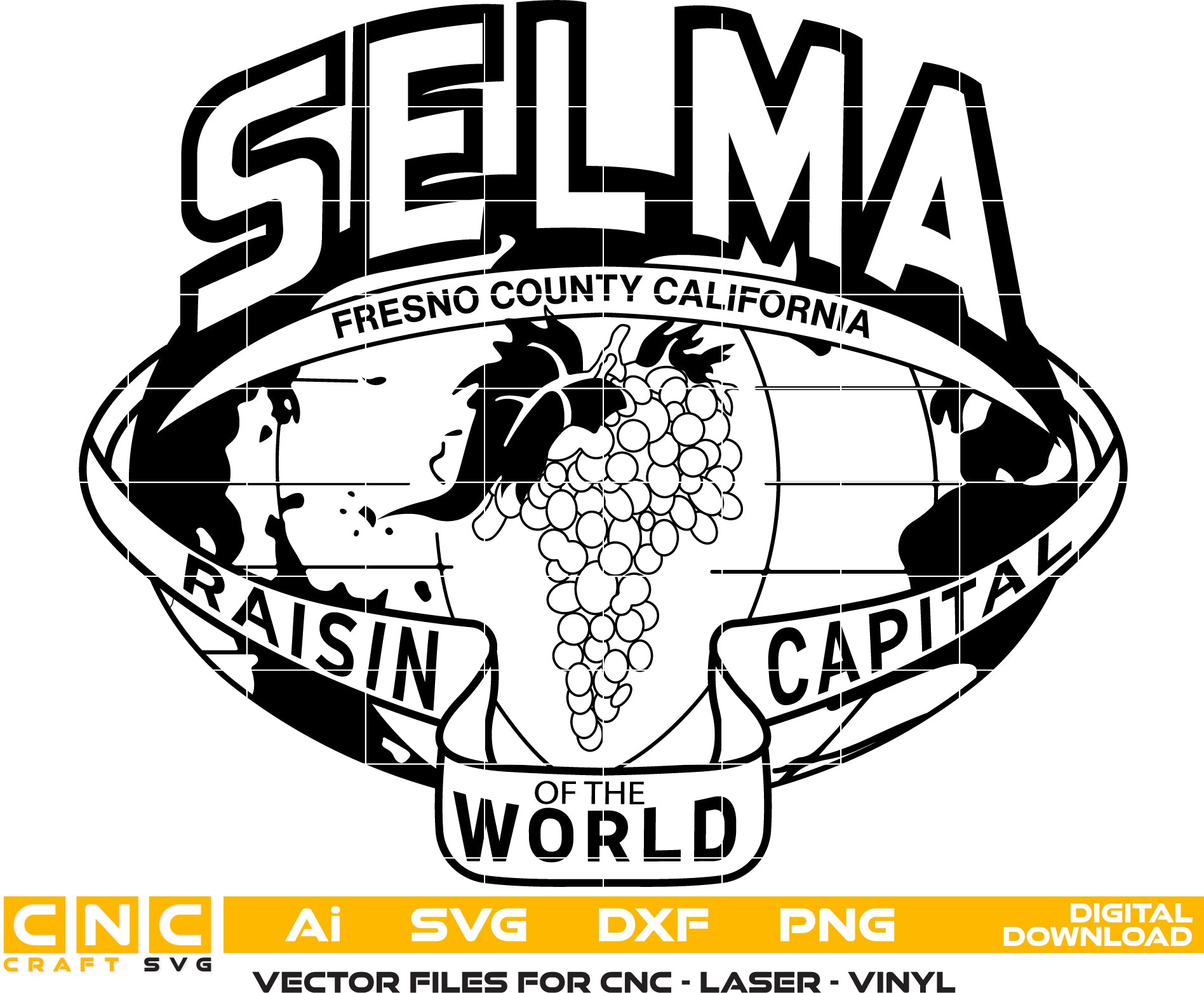 City of Selma Seal Vector art Digital file