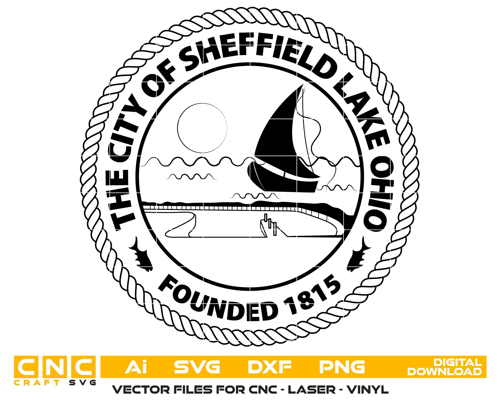 City of Sheffield Lake Logo Ohio
