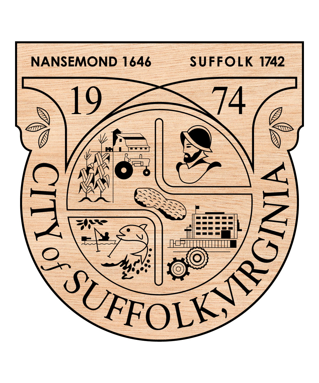 City of Suffolk,virginia Seal SVG