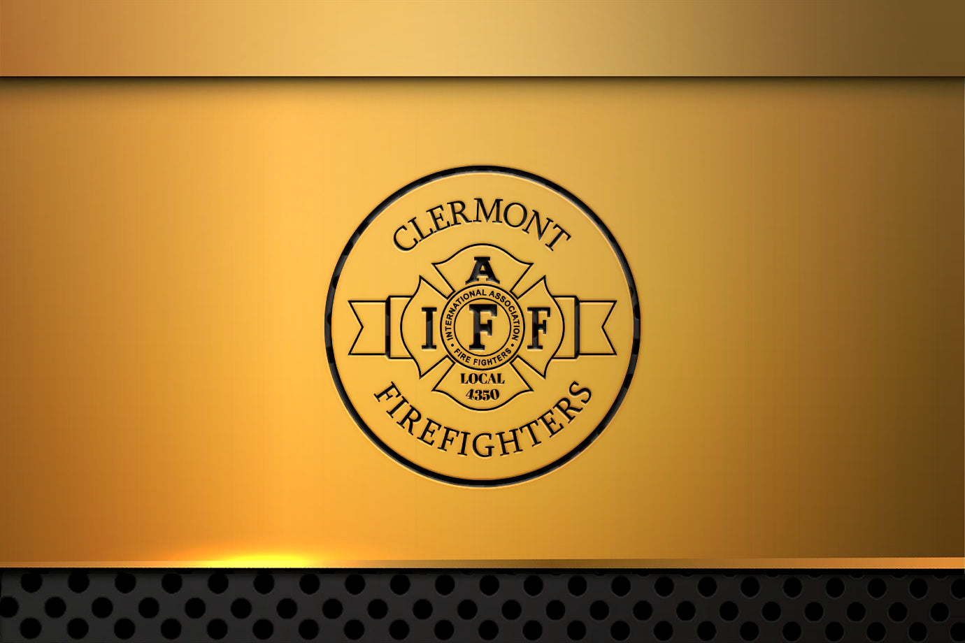 Clermont Professional Firefighters IAFF Badge, Florida