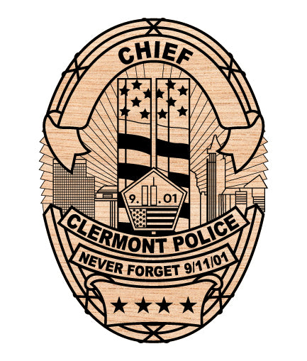 clermont police chief badge svg, clermont florida police badge vector, clermont fl police chief svg emblem, florida law enforcement chief badge svg, #support