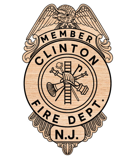 clinton fire dept fireman’s member badge svg, clinton new jersey firefighter badge vector, clinton nj fire department svg emblem, new jersey firefighter badge svg, #support