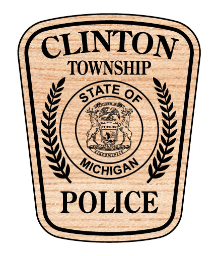 clinton township police department patch svg, clinton township michigan police patch vector, clinton twp mi police svg emblem, michigan police patch svg, #support