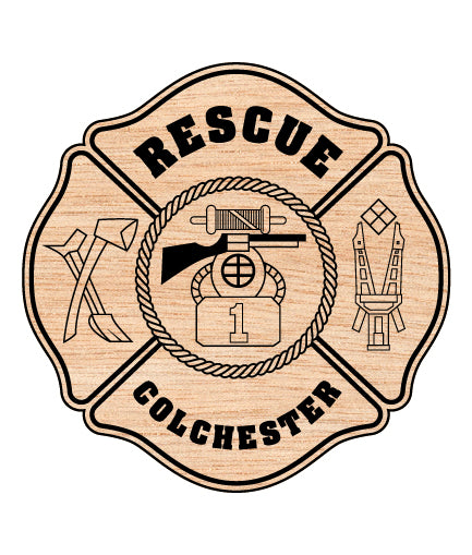 Colchester Fire Rescue Badge SVG, Colchester Firefighter Emblem Vector, Colchester Fire Rescue Emblem SVG, Fire Rescue Badge Colchester, Firefighter Badge Vector